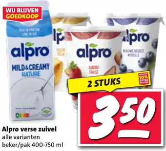 Nettorama Alpro verse zuivel aanbieding