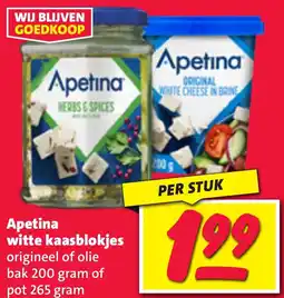 Nettorama Apetina witte kaasblokjes aanbieding