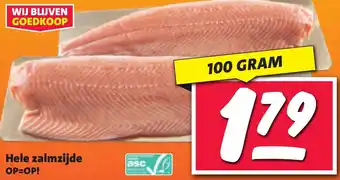 Nettorama Hele zalmzijde aanbieding