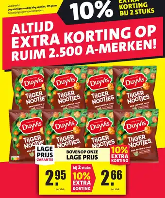 Nettorama Duyvis tijgernootjes bbq paprika aanbieding