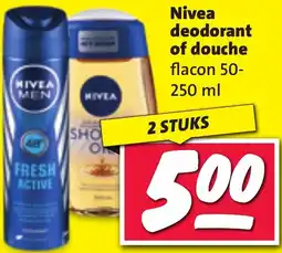 Nettorama Nivea deodorant of douche aanbieding
