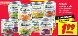 Nettorama Bonduelle groenten in blik aanbieding