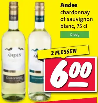 Nettorama Andes chardonnay of sauvignon aanbieding