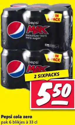 Nettorama Pepsi cola zero aanbieding