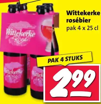 Nettorama Wittekerke rosébier aanbieding