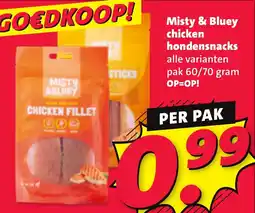 Nettorama Misty & Bluey chicken hondensnacks aanbieding
