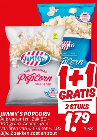Dekamarkt Jimmy's popcorn aanbieding