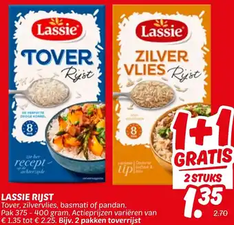 Dekamarkt Lassie rijst aanbieding