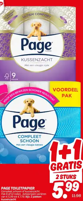 Dekamarkt Page toiletpapier aanbieding