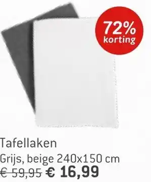 Dekamarkt Tafellaken aanbieding