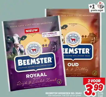 Dekamarkt Beemster gesneden 48+ kaas aanbieding