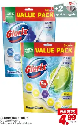 Dekamarkt Glorix toiletblok aanbieding