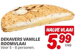 Dekamarkt Dekavers vanille roomvlaai aanbieding