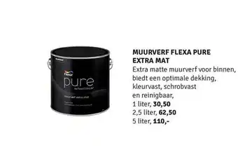 Nijhof Muurverf Flexa Pure Extra Mat aanbieding