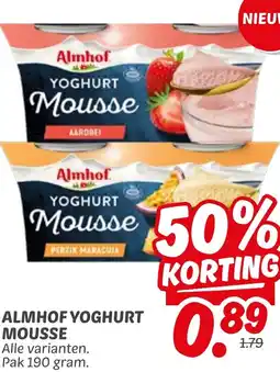 Dekamarkt Almhof yoghurt mousse aanbieding