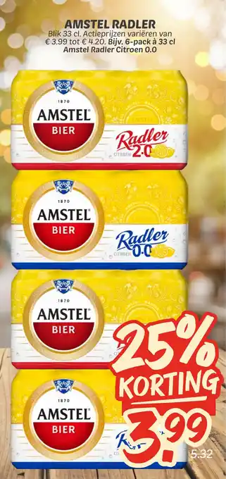 Dekamarkt Amstel radler aanbieding