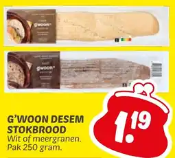 Dekamarkt G'woon desem stokbrood aanbieding