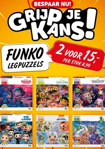 Boekenvoordeel FUNKO LEGPUZZELS aanbieding