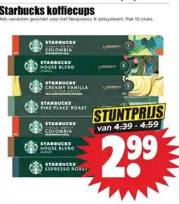 Dirk Starbucks koffiecups aanbieding