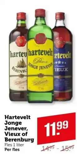 Coop Hartevelt Jonge Jenever, Vieux of Berenburg aanbieding