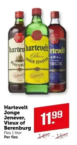 Coop Hartevelt Jonge Jenever, Vieux of Berenburg aanbieding