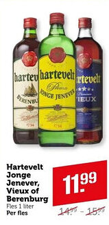 Coop Hartevelt Jonge Jenever, Vieux of Berenburg aanbieding