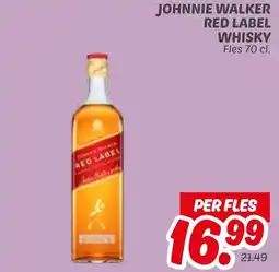 Dekamarkt Johnnie walker red label whisky aanbieding