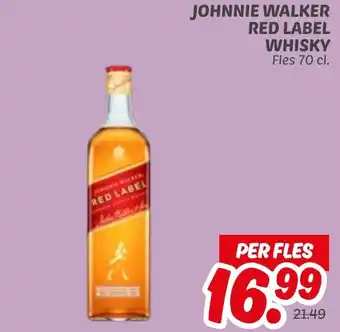 Dekamarkt Johnnie walker red label whisky aanbieding