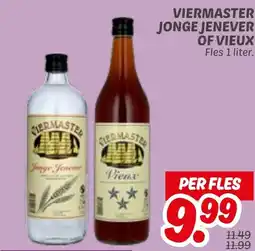 Dekamarkt Viermaster jonge jenever of vieux aanbieding