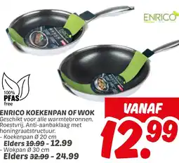 Dekamarkt Enrico koekenpan of wok aanbieding