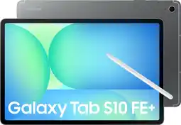 MediaMarkt SAMSUNG Galaxy Tab S10 FE+ - 13.1 inch - 128 GB - Gray - Wifi + 5G aanbieding