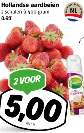 Poiesz Hollandse aardbeien aanbieding