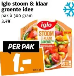 Poiesz Iglo stoom & klaar groente idee aanbieding