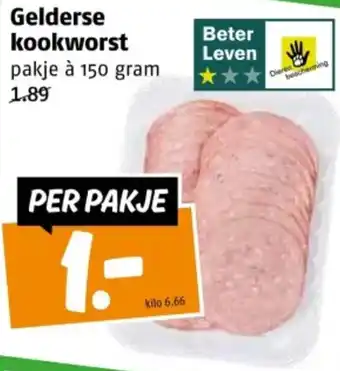 Poiesz Gelderse kookworst aanbieding