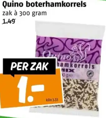 Poiesz Quino boterhamkorrels aanbieding