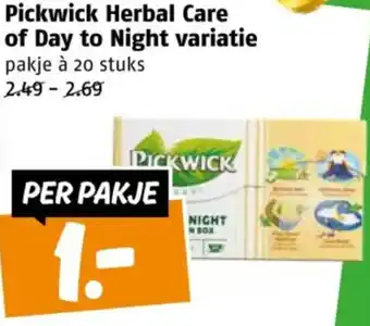 Poiesz Pickwick Herbal Care of Day to Night variatie aanbieding