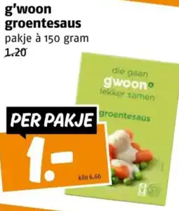 Poiesz G'woon groentesaus aanbieding