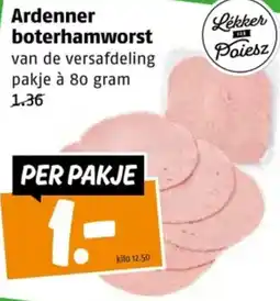 Poiesz Ardenner boterhamworst aanbieding