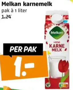 Poiesz Melkan karnemelk aanbieding
