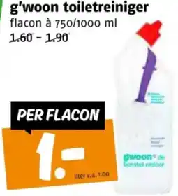 Poiesz G'woon toiletreiniger aanbieding