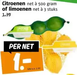 Poiesz Citroenen of limoenen aanbieding
