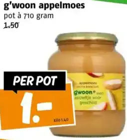 Poiesz G'woon appelmoes aanbieding