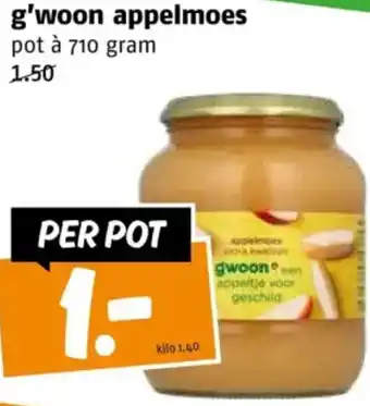 Poiesz G'woon appelmoes aanbieding