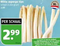Poiesz Witte asperge tips aanbieding