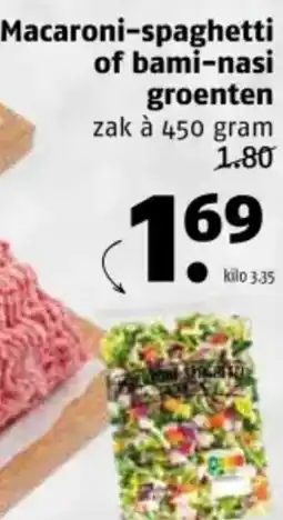 Poiesz Macaroni-spaghetti of bami-nasi groenten aanbieding