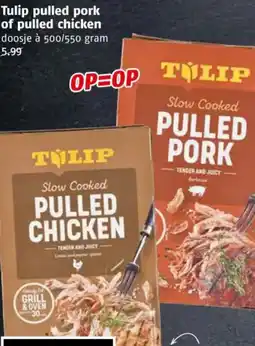 Poiesz Tulip pulled pork of pulled chicken aanbieding