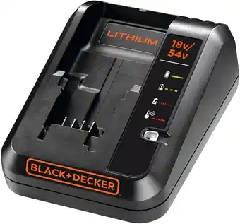 Amazon Black+Decker Oplader (18 V/54 V, 2 A, voor het 54 V accusysteem) BDC2A aanbieding