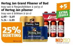 Poiesz Hertog Jan Grand Pilsener of Bud of Hertog Jan pilsener aanbieding