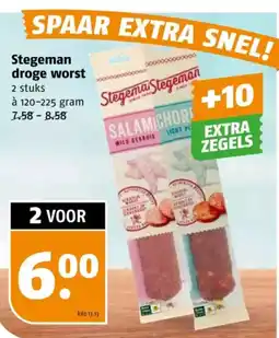 Poiesz Stegema droge worst aanbieding