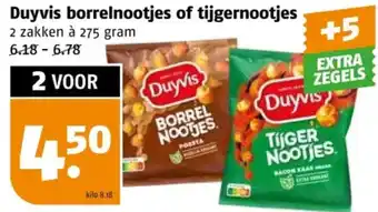 Poiesz Duyvis borrelnootjes of tijgernootjes aanbieding